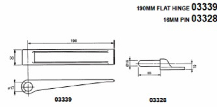 drop side hinges